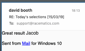 RaceMatics testimonial mobile 12