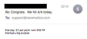 RaceMatics testimonial mobile 14