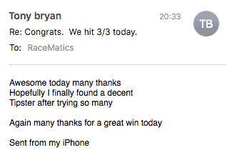 RaceMatics testimonial mobile 16