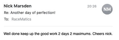 RaceMatics testimonial mobile 23