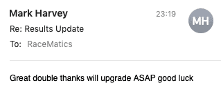 RaceMatics testimonial mobile 34