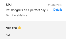 RaceMatics testimonial mobile 6