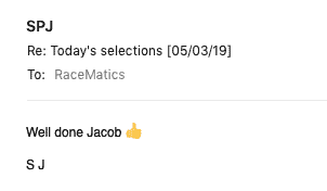 RaceMatics testimonial mobile 8