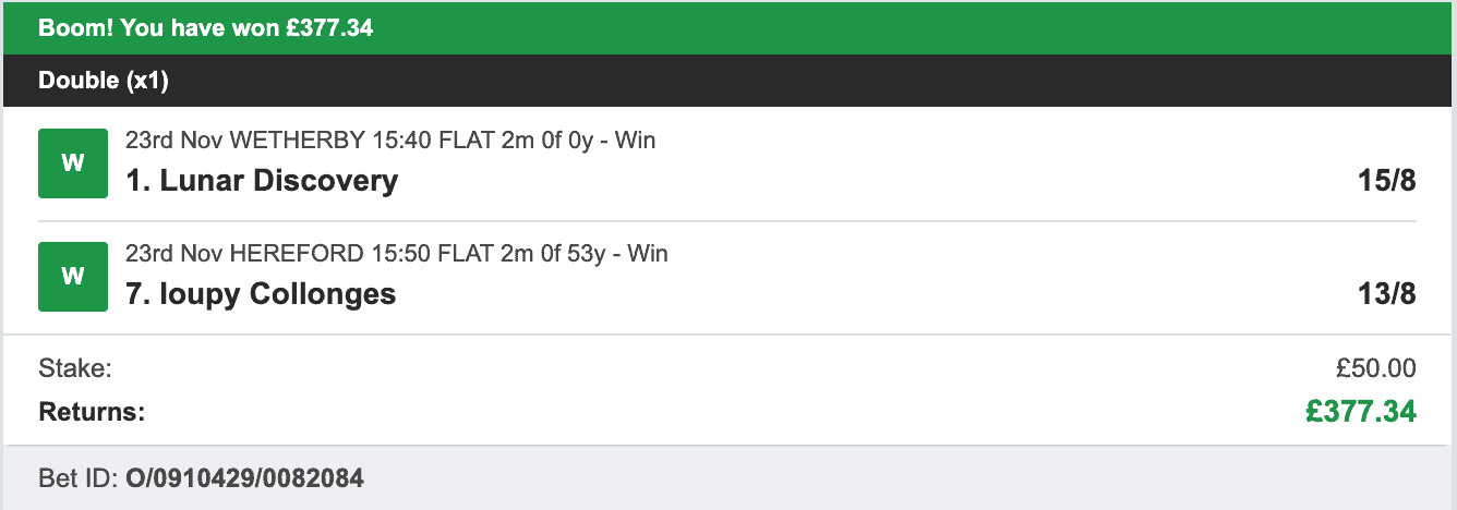 RaceMatics - Winner Multi - 2022-11-23