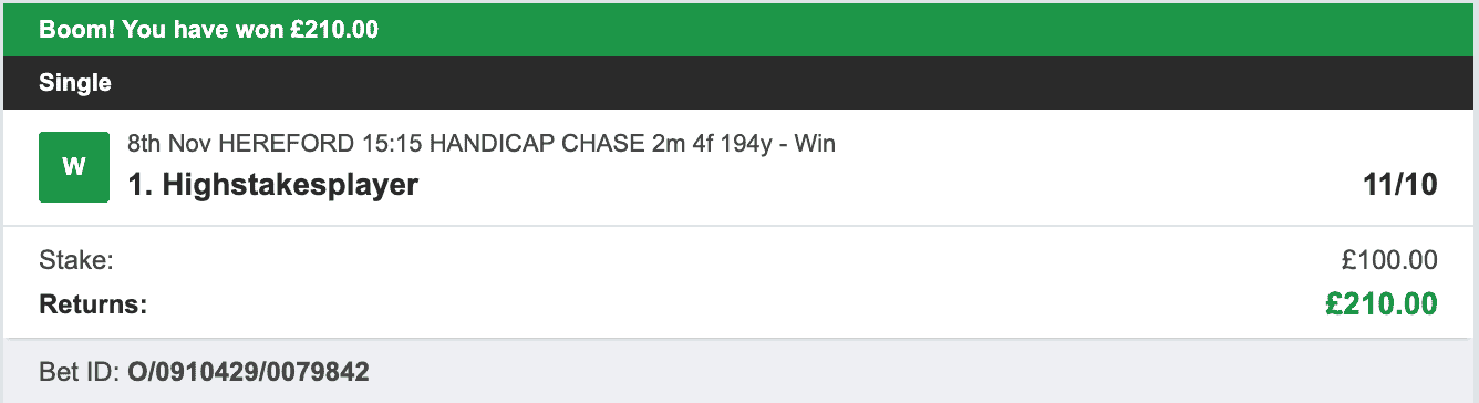 RaceMatics - Winner 1 - 2022-11-08