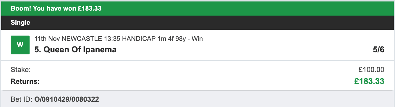 RaceMatics - Winner 2 - 2022-11-10